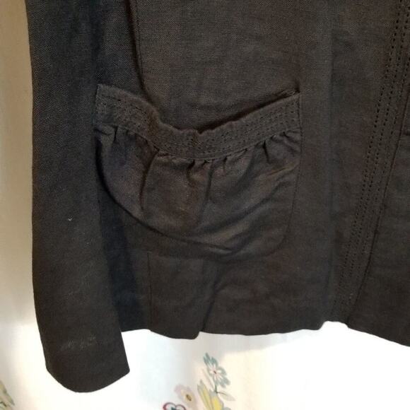 Elementz Linen blend career boho Vintage Blazer Lightweight jacket‎ plus size 2X - Picture 3 of 5